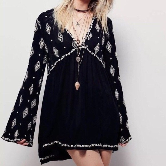 Free People Tops - Free People Womens Diamond Embroidered Top